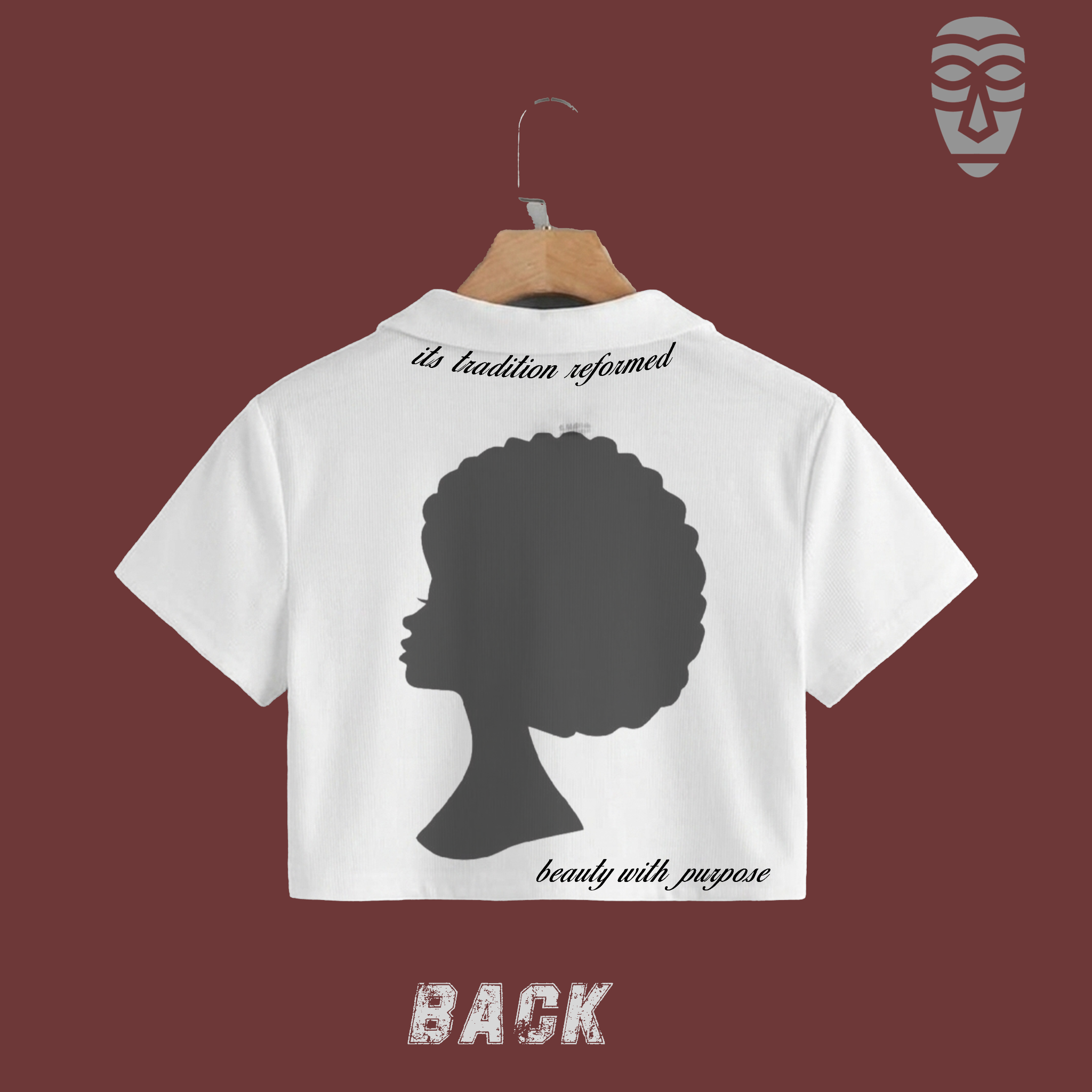 Back of the White / Black TRBL Origin Crop